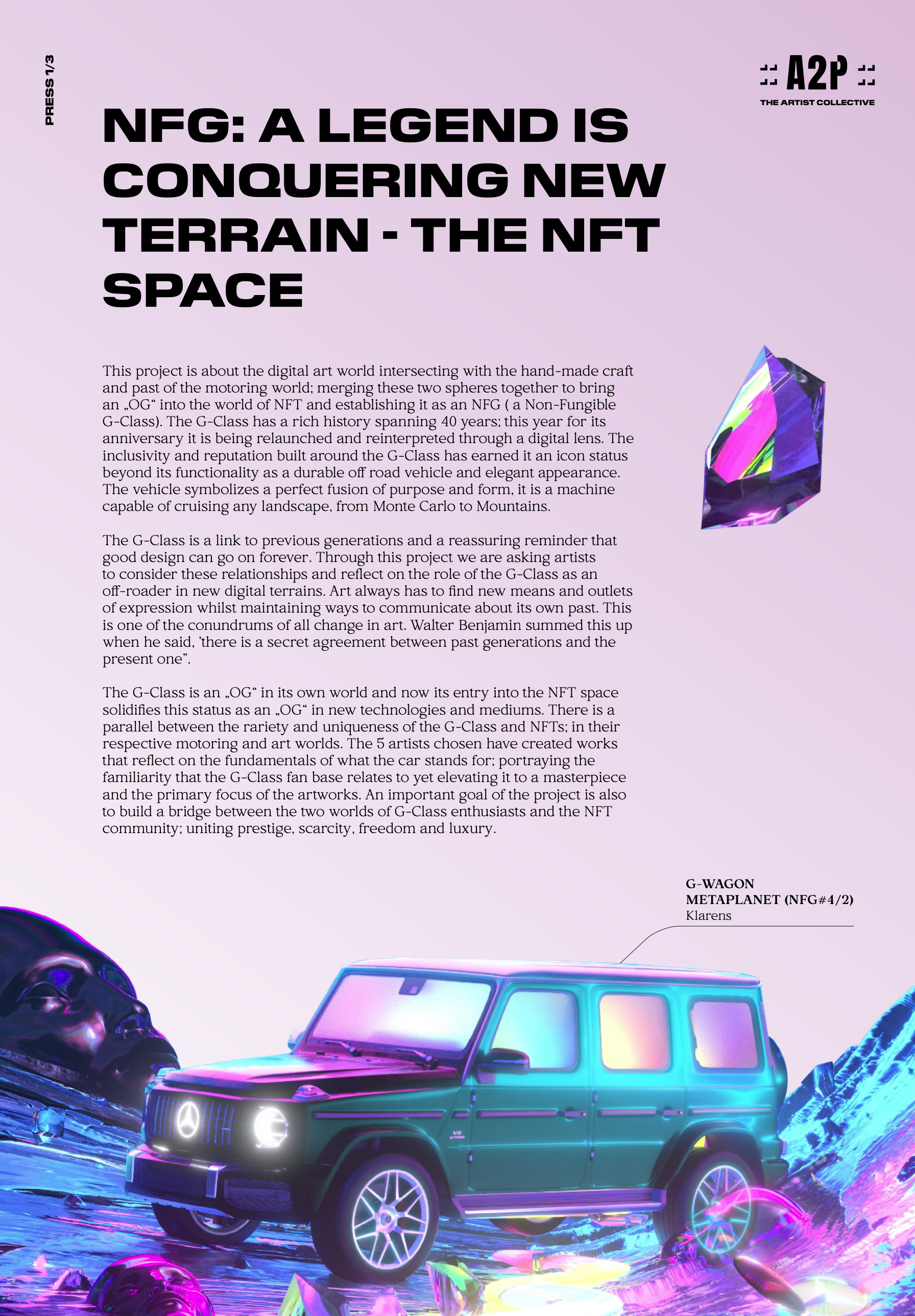NFG press kit page one